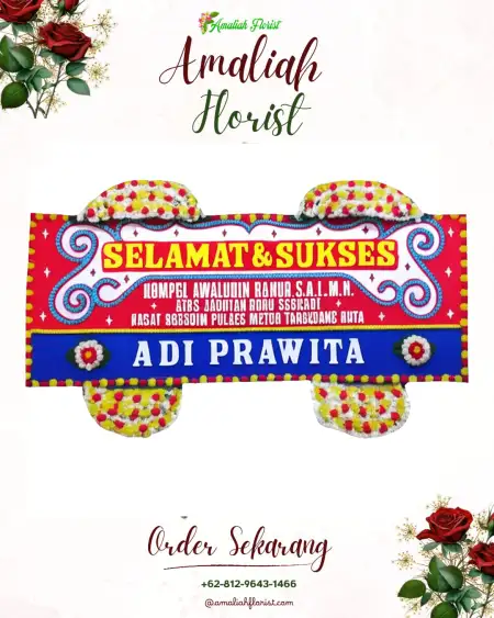 Papan Bunga Ucapan Selamat Sangir Jujuan